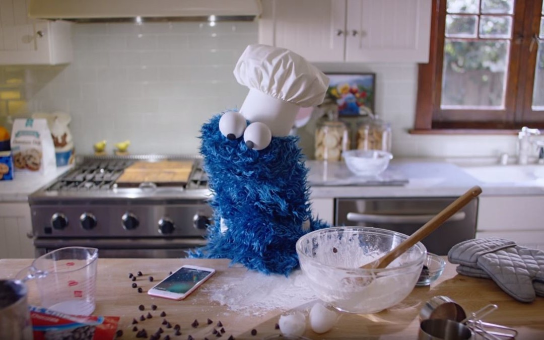 Cookie Monster Apple Siri Commercial
