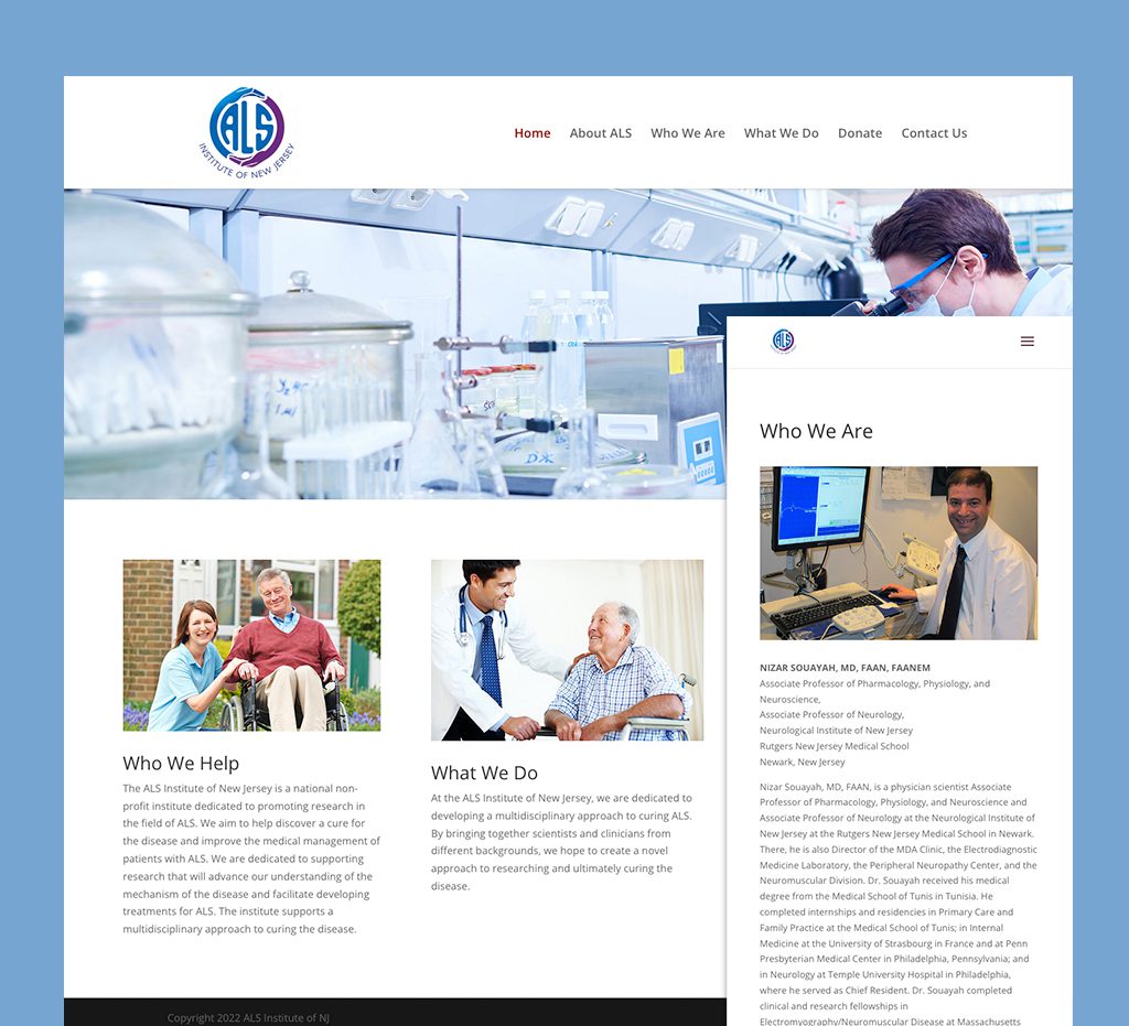 ALS Institute of New Jersey - ALS Institute, ALS Websites, Medical Research Websites, Sharon Hill, Pennsylvania