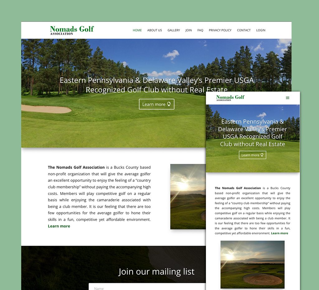 Nomads Golf Association - Nomads Golf Association, Golf Websites, Golf Course Websites, Yardley, Pennsylvania