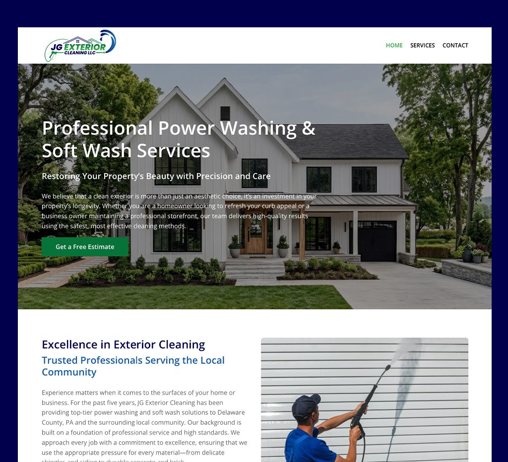 JG Exterior Cleaning - Powerwashing Services in Delaware County, PA